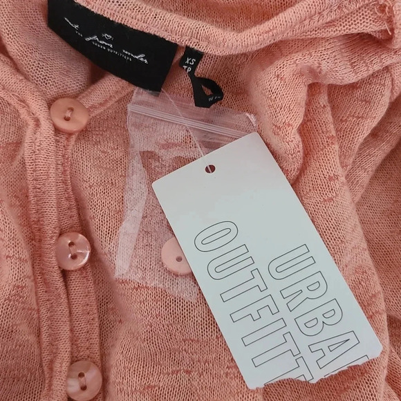 NWT Urban Outfitters Blaire Burnout Henley Top XS - Picture 7 of 9